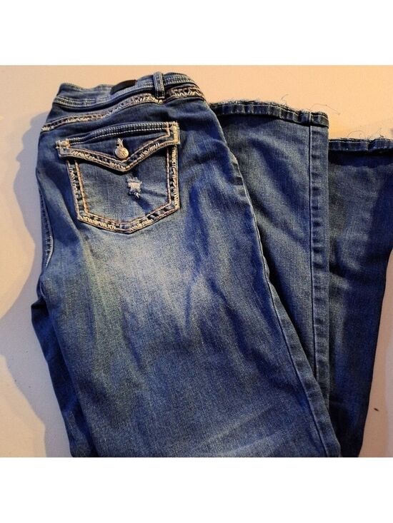 Flamingo Urban Denim - Flamingos Blue Jeans Extra Large Distressed